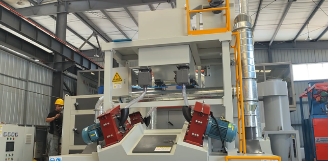 迪庆板材除锈强化,通过式抛丸机应用案例