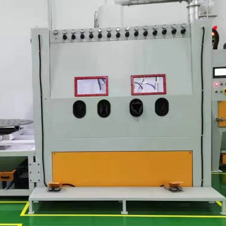 迪庆高效生产，从箱体手动喷砂机开始，提升零部件质量